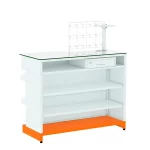 BALCAO CAIXA 1,00X1,20X0,50 BRANCO C LRJ - FUNDO