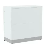 BALCAO COMERCIAL FECHADO 1,00X1,00X0,50 BRANCO C CRIST LI - FRENTE